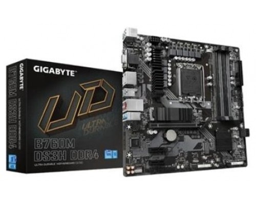 Gigabyte B760M DS3H DDR4 placa base LGA 1700 micro ATX (Espera 4 dias)